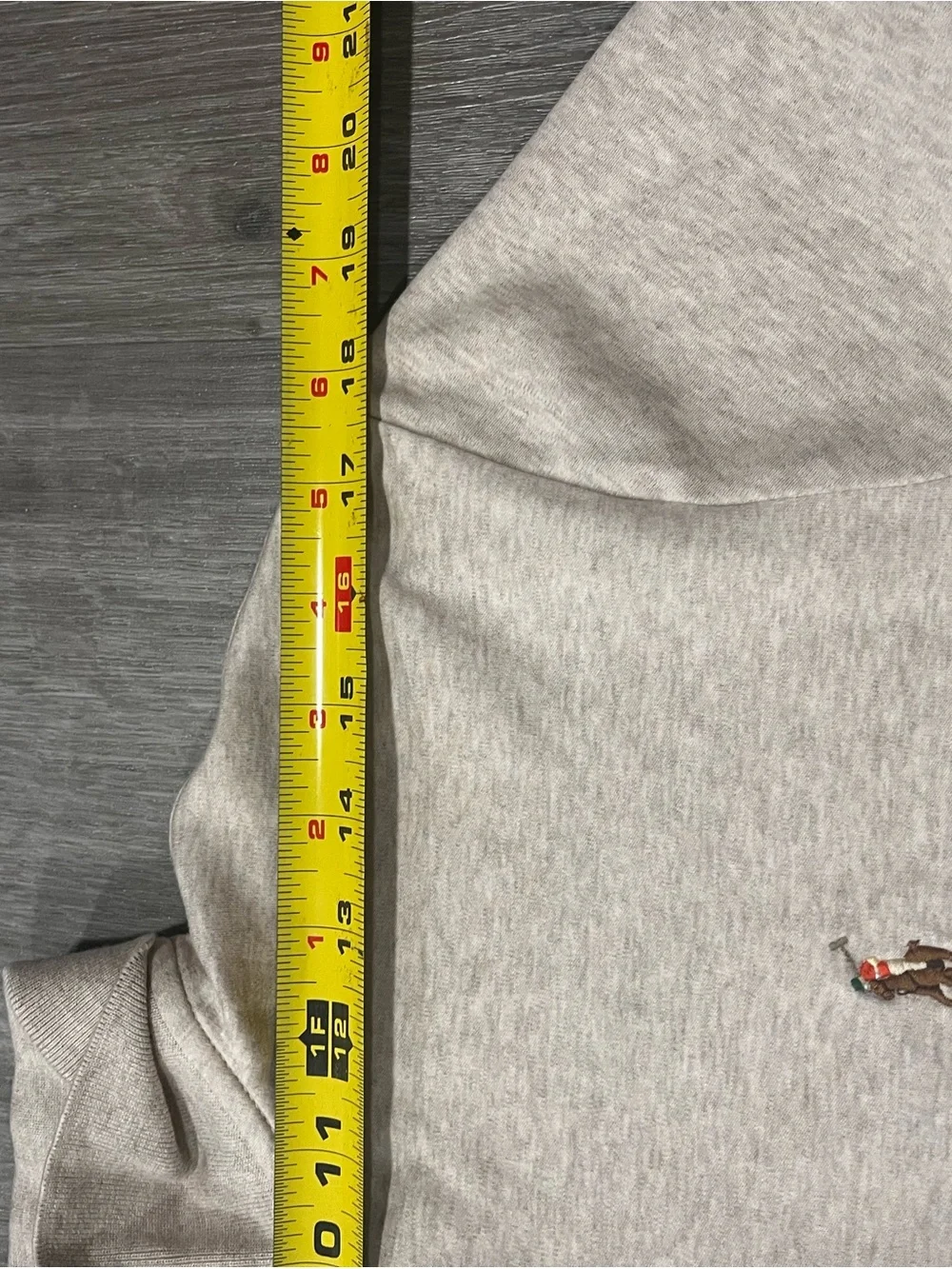 Ralph Lauren Heather Gray Polo with Embroidered Pony